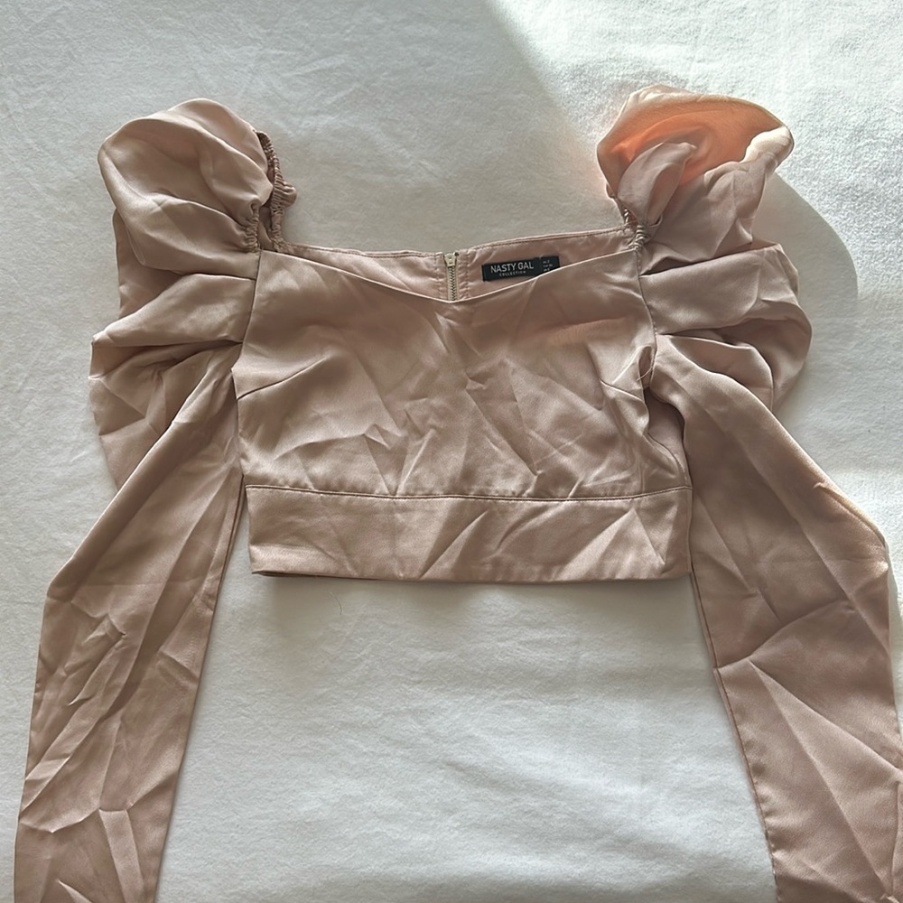 NastyGal Satin Top